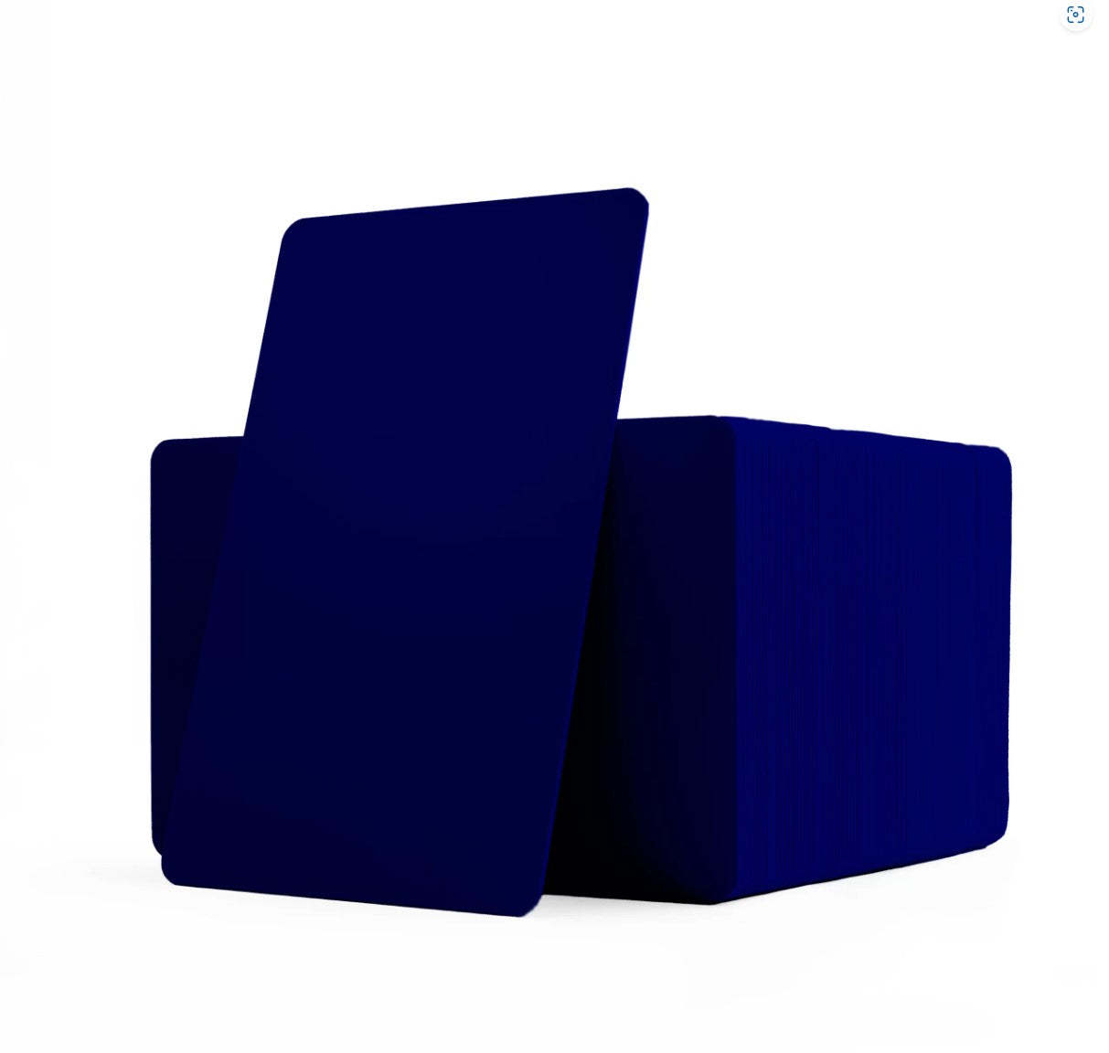 PVC CR80 Dark Blue Coloured Cards With Solid Core Coloured Edges - 1 - 100