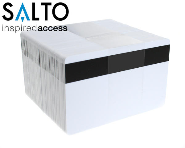 Salto PCM01KB50HI 1k Contactless Smartcard with Hi-Co Magnetic Stripe - Pack of 100