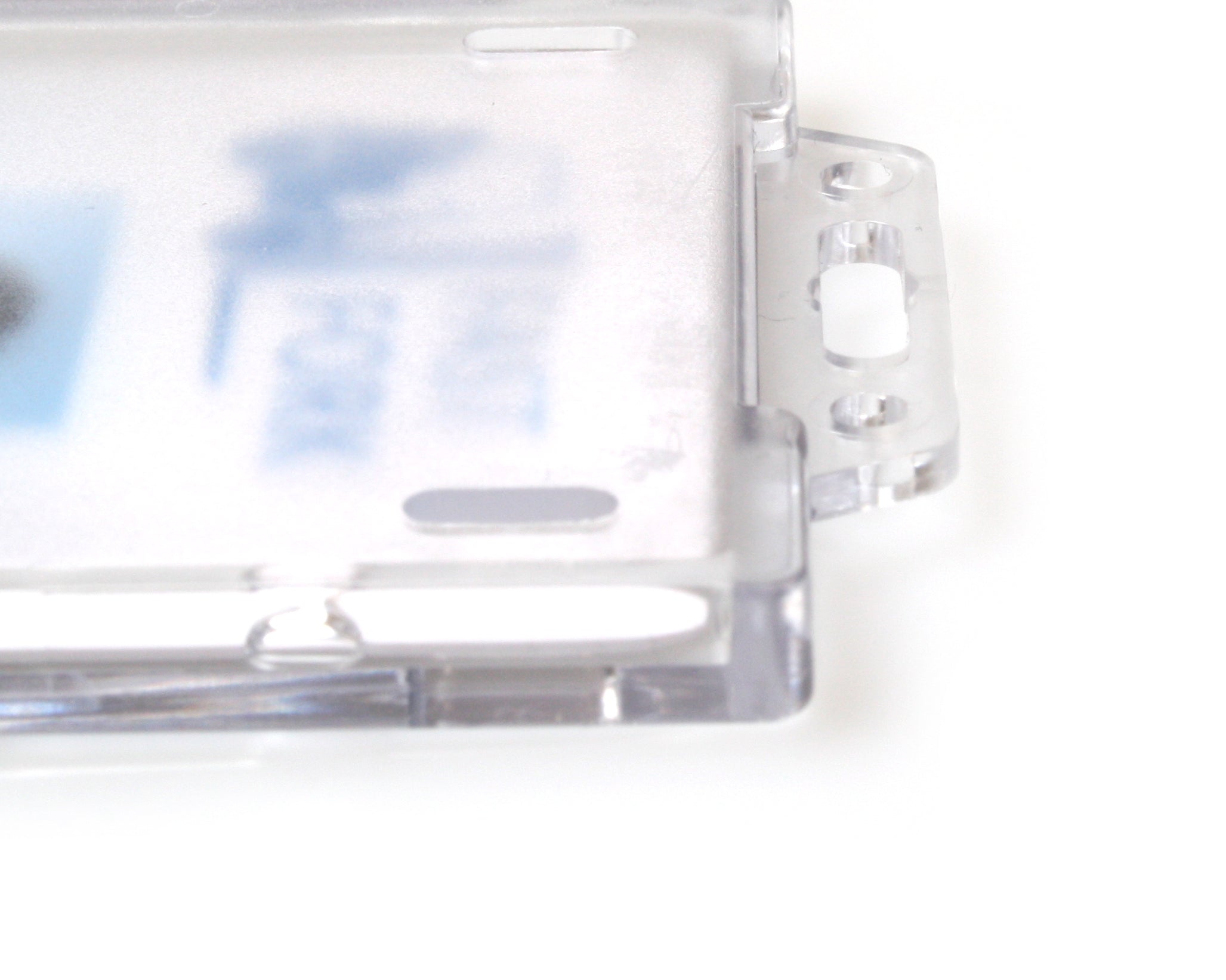 Enclosed Badge Prison Holders Single Use, Permanent Locking - Portrait / Vertical (Pack of 100)