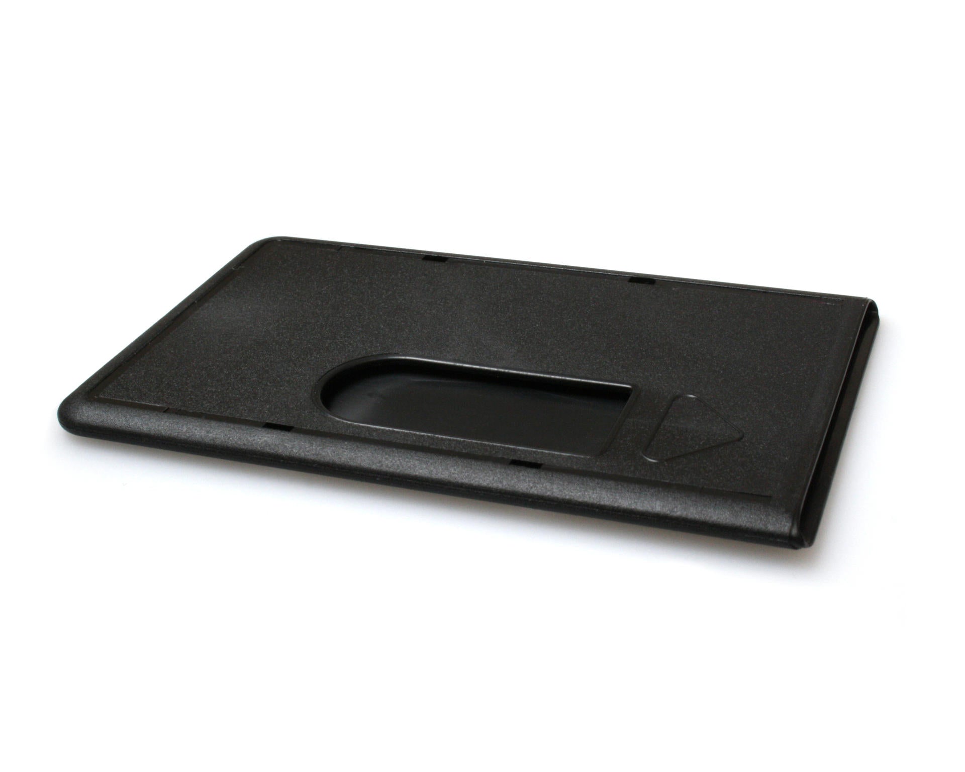 Enclosed Rigid Card Holders for use in Pocket, Frosted Black, Premium - Landscape, Horizontal (Pack of 100)