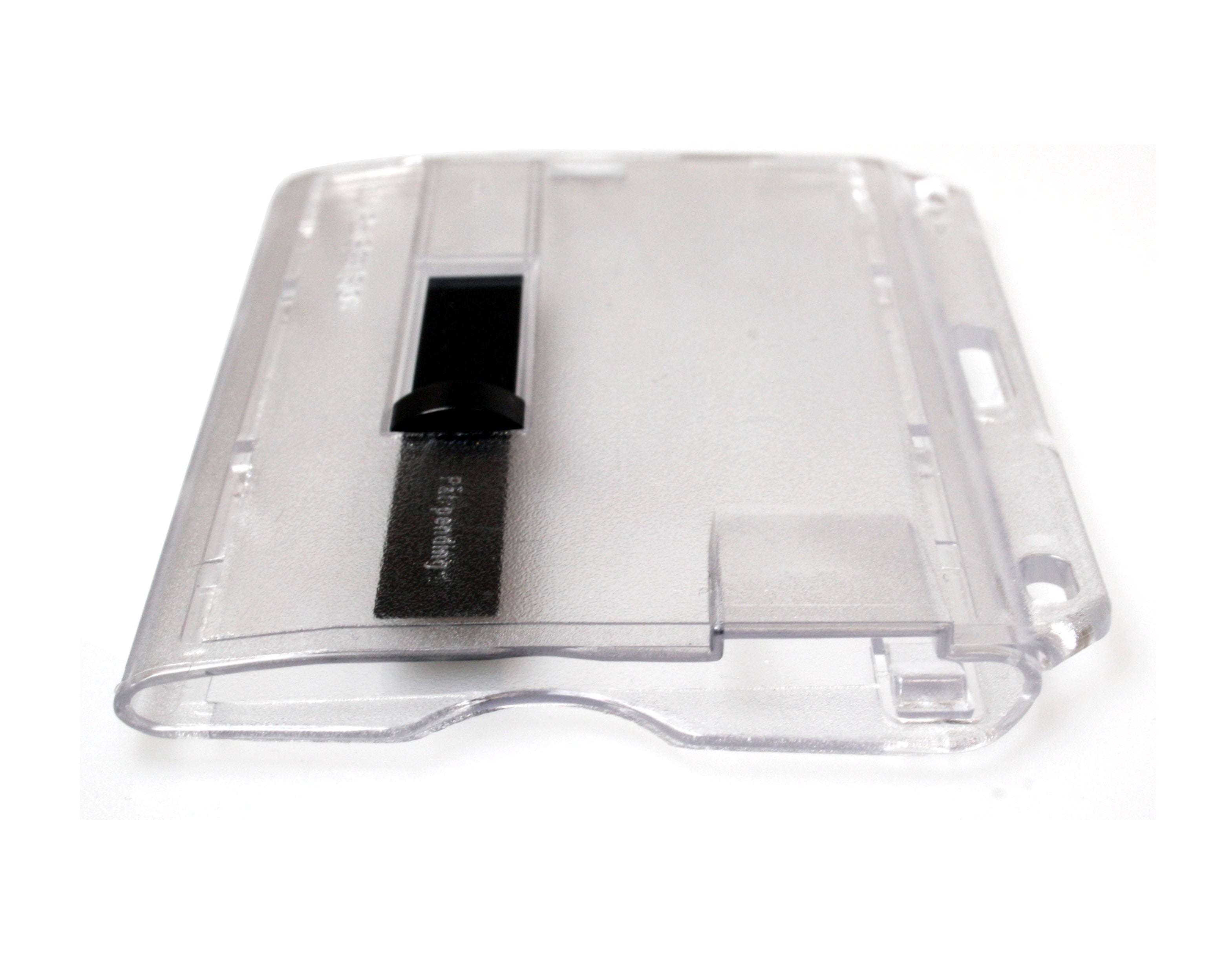 Enclosed Holders with Single Slider Bar, Black Slider, Premium - Landscape, Horizontal (Pack of 100)