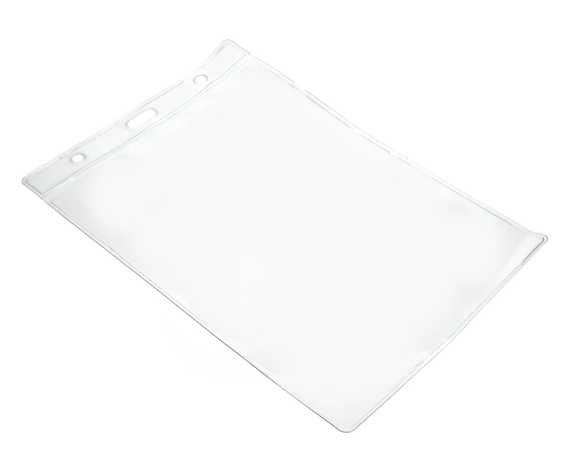 Clear Flexible PVC Card Holders, For ID Cards, 64x96mm, Portrait - Pack of 100