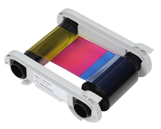 Evolis R5H004NAA YMCKO Half Panel Colour Ribbon (400 Prints)