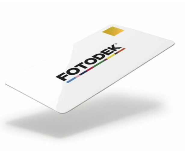 FOTODEK Ice Premium | Blank White | Gold Holopatch | Holographic | 100 Pack