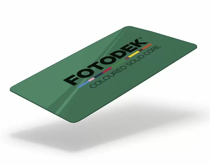 FOTODEK Solid Coloured Core | Emerald | 760 Mic | - 100 Pack