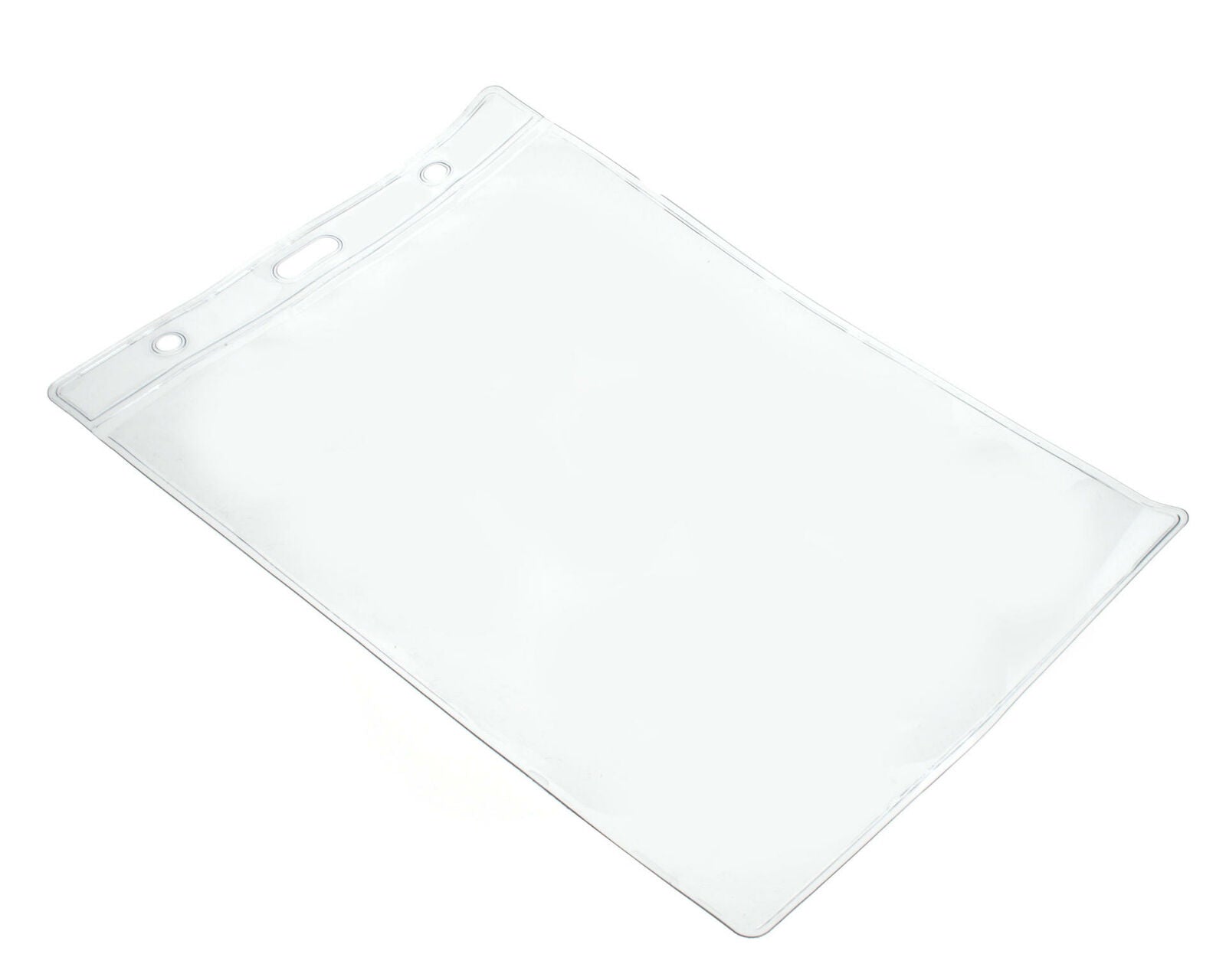 Clear A6 Vinyl ID Card Holders, Eco Friendly - Landscape (Pack of 100)