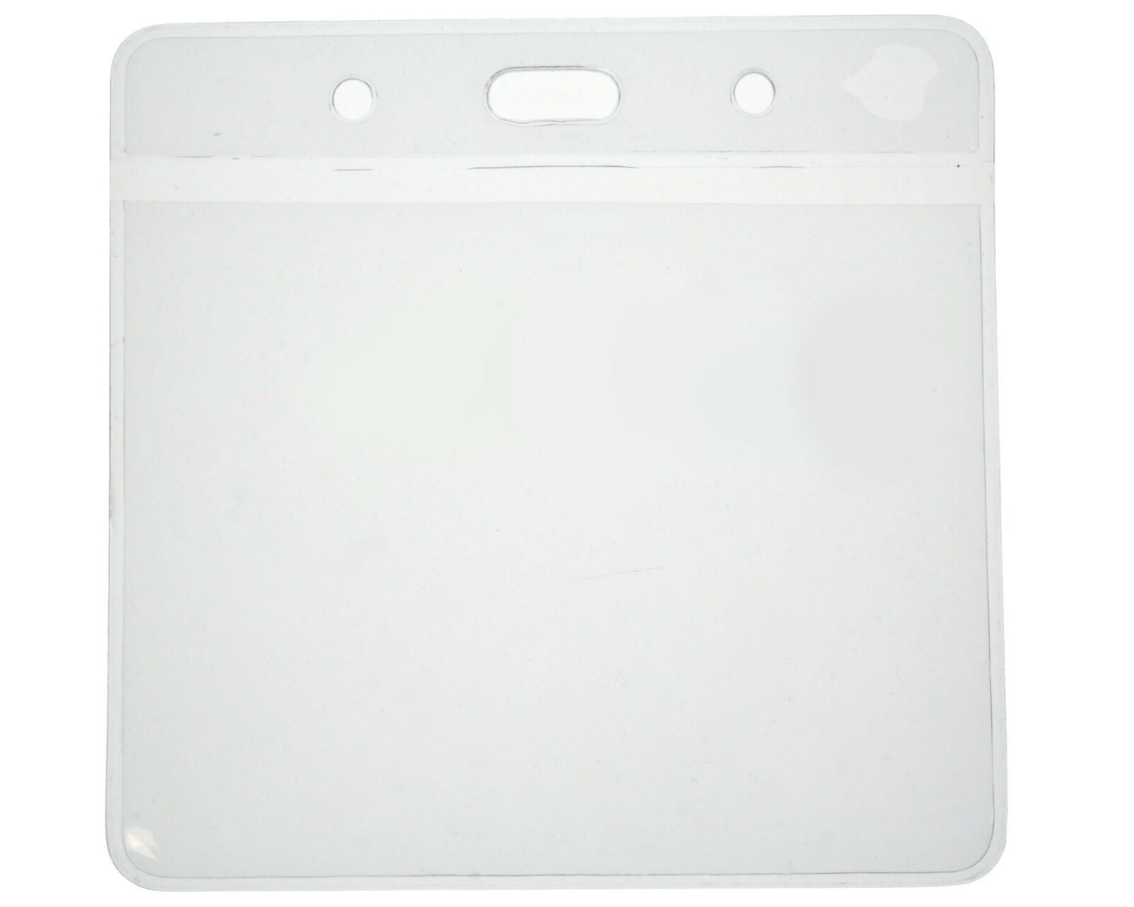 Clear Vinyl ID Card Holder, Eco Friendly - Landscape (Pack of 100)