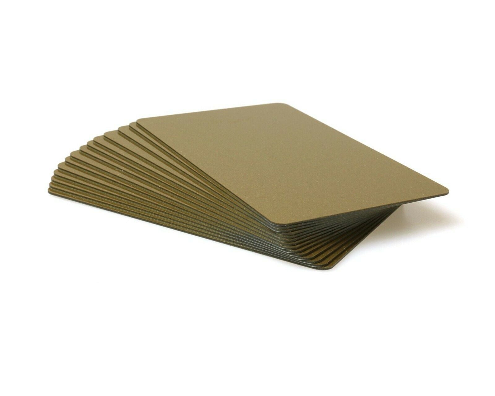 Light Glitter Gold Blank Plastic Cards, CR80 CR80, PVC 760 Microns, For ID Car