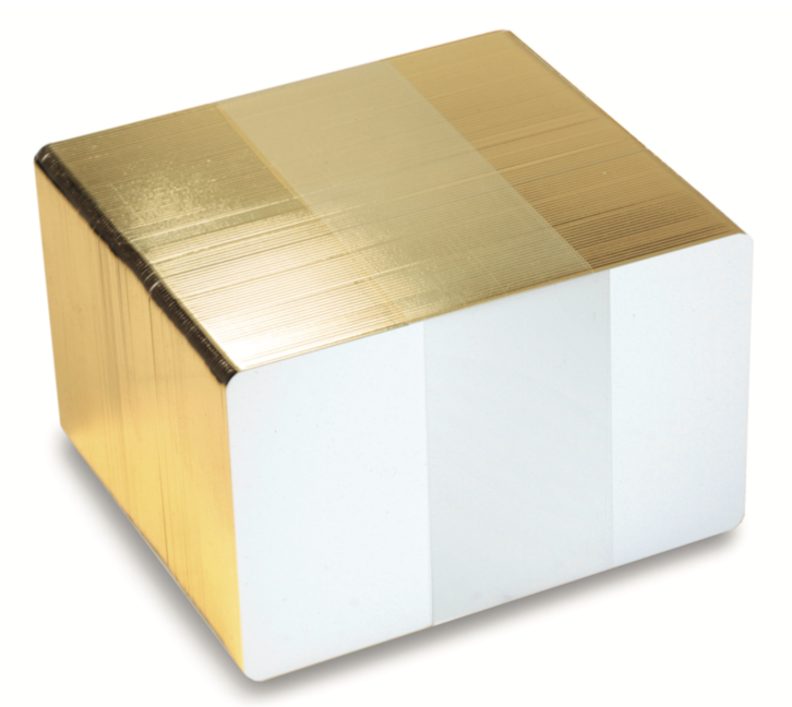 FOTODEK ‘ICE’ Premium Blank White with Holographic Gold Edge - 100 Pack